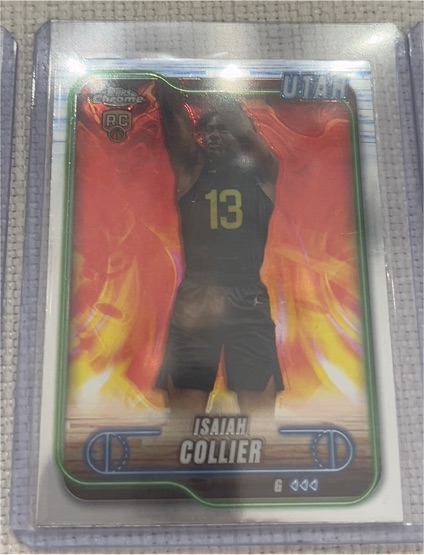2024-25 Topps Chrome #112 Isaiah Collier — front