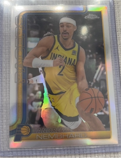 2025-26 Topps Chrome #97 Andrew Nembhard — front