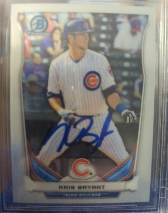 2014 Bowman Chrome Prospect Autograph #BCAP-KB Kris Bryant — front