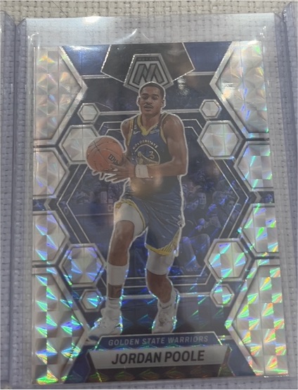 2022-23 Panini Mosaic #7 Jordan Poole — front