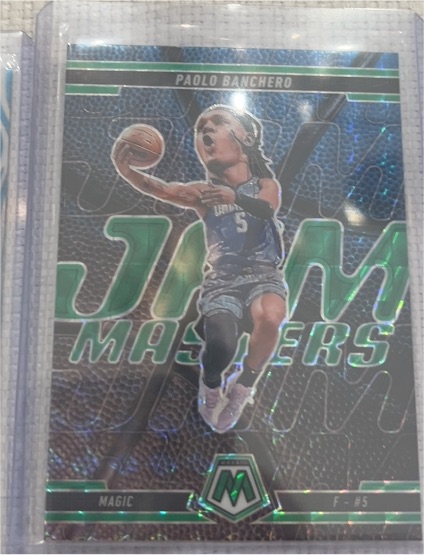 2024-25 Panini Mosaic #11 Paolo Banchero Jam Masters Green Prizm — front
