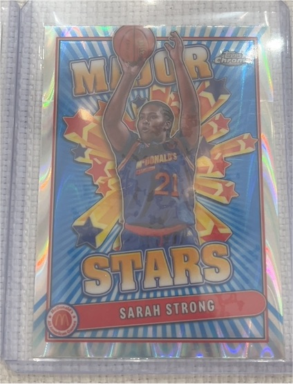 2024 Topps Chrome McDonald's Major Stars #SES-SAS Sarah Strong — front