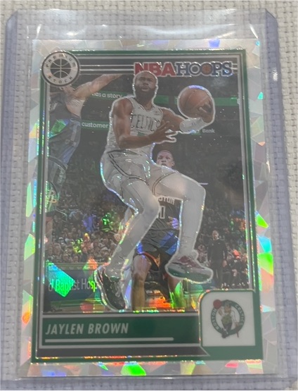 2023-24 Panini NBA Hoops Premium Stock #81 Jaylen Brown — front