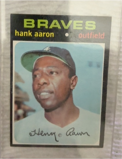 1971 Topps #400 Hank Aaron — front