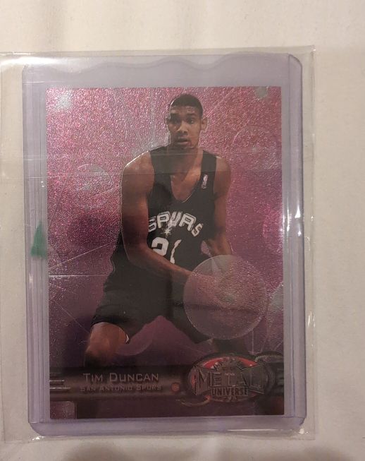 1997-98 Skybox Metal Universe #66 Tim Duncan — front