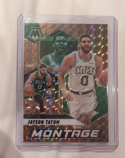 2024-25 Panini Mosaic #29 Jayson Tatum Montage — front