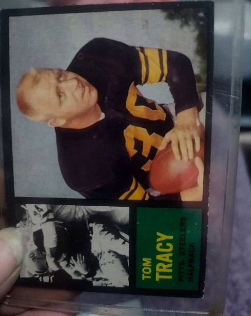 1962 Topps Football #128 Tom Tracy — front