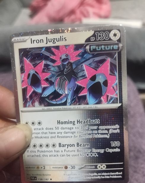 2023 Pokémon TCG Paradox Rift #158 Iron Jugulis — front