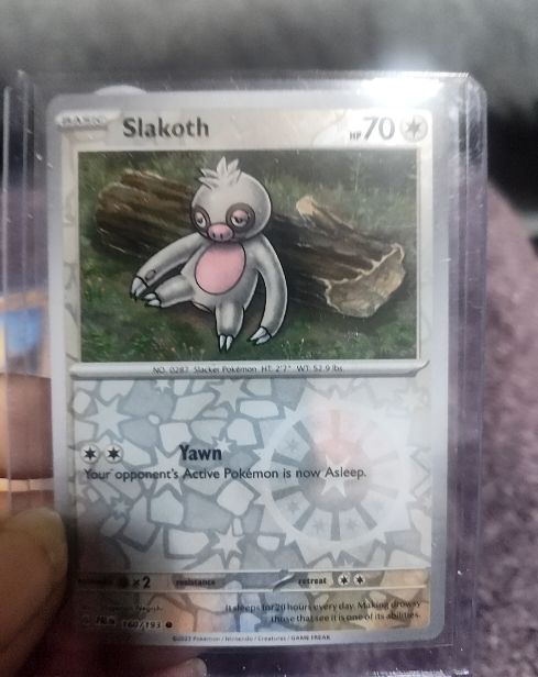 2023 Pokémon SV02: Paldea Evolved #160 Slakoth — front