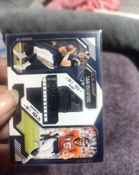 2024 Panini Contenders #25 Historic Draft Class Sam Bradford & Tim Tebow — front