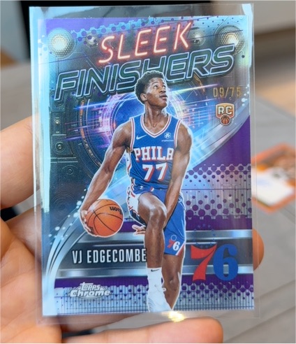 2025-26 Topps Chrome #SF-23 Sleek Finishers VJ Edgecombe — front