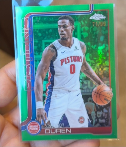 2025-26 Topps Chrome #57 Jalen Duren — front