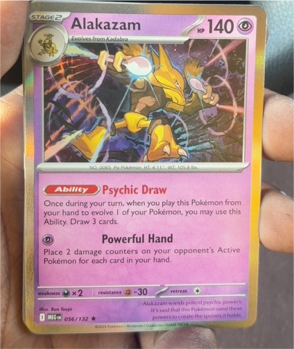 2023 Pokémon TCG MEG #056 Alakazam — front