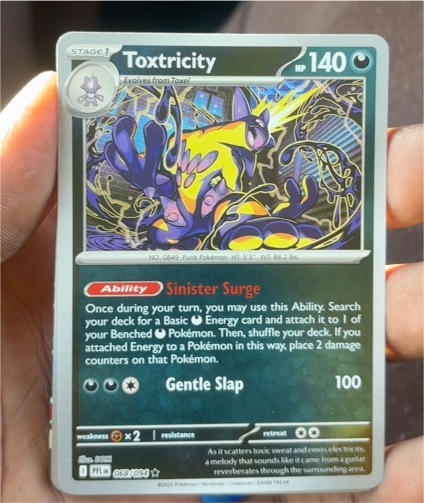 2025 Pokémon #068 Toxtricity Phantasmal Flames — front