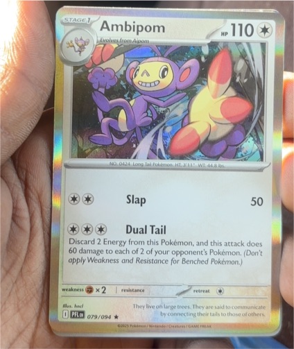 2025 Pokémon ME02: Phantasmal Flames #079 Ambipom — front