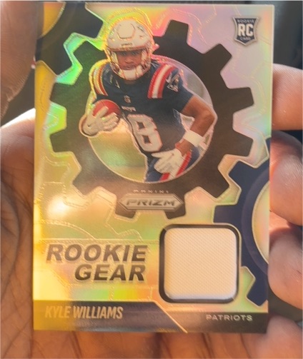 2025 Panini Prizm Rookie Gear Patch #RGR-KWS Kyle Williams — front