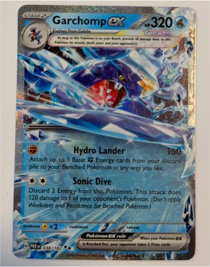 2023 Pokémon Scarlet & Violet Paradox Rift #038 Garchomp ex — front