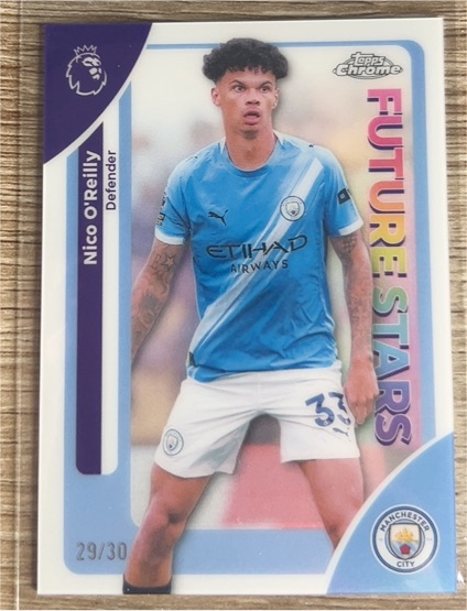 2026 Topps Chrome Premier League #130 Nico O'Reilly — front
