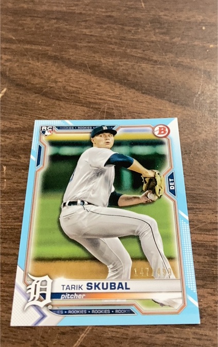 2021 Bowman #11 Tarik Skubal — front