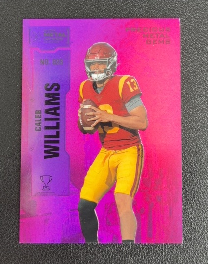 2022 Skybox Metal Universe Champions #023 Caleb Williams — front