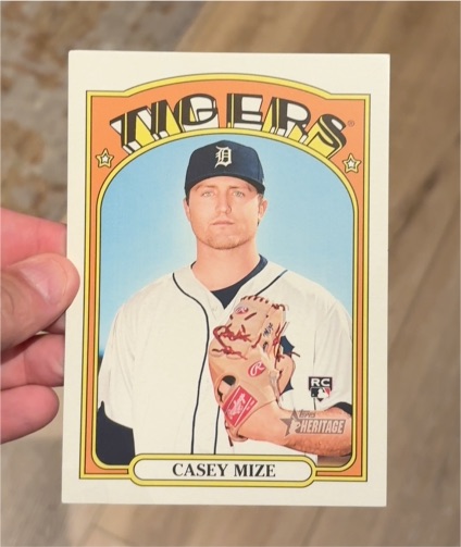 2021 Topps Heritage #OB-BB Casey Mize Oversized Box Topper — front