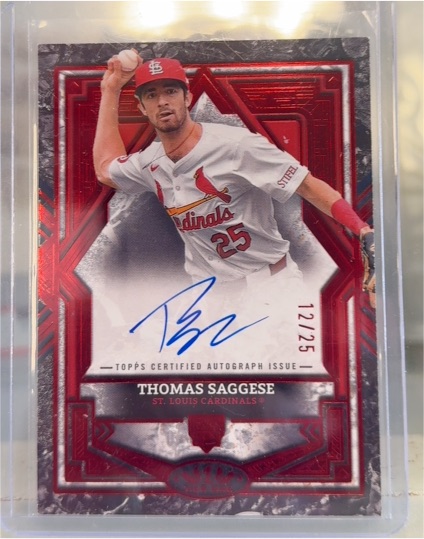 2025 Topps Tier One #BA-TS Thomas Saggese — front