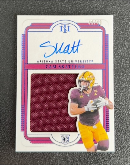 2025 Panini National Treasures Collegiate #437/499 Cam Skattebo — front