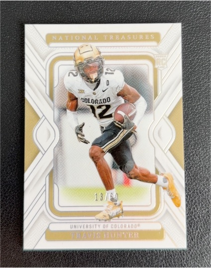 2025 Panini National Treasures Collegiate #13 Travis Hunter — front