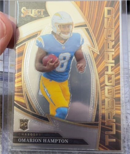 2025 Panini Select #25 Omarion Hampton Turbocharged Rookie — front