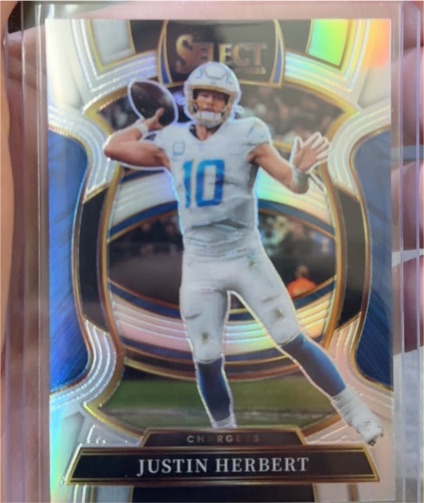 2025 Panini Select #1 Justin Herbert — front