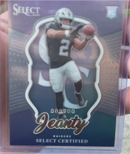 2025 Panini Select Certified #4 Ashton Jeanty RC Las Vegas Raiders — front