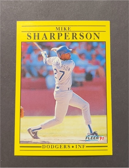 1991 Fleer #221 Mike Sharperson — front