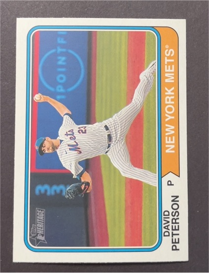 2023 Topps Heritage High Number #546 David Peterson — front
