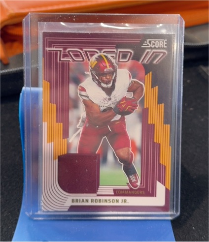 2025 Panini Score Zoned In #ZON-BRJ Brian Robinson Jr. — front