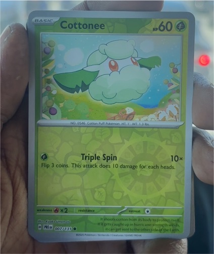 2025 Pokémon #007 Cottonee — front