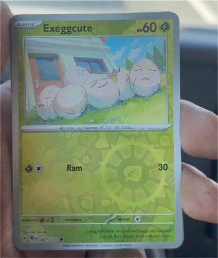 2023 Pokémon PRE SV: Prismatic Evolutions #001 Exeggcute — front
