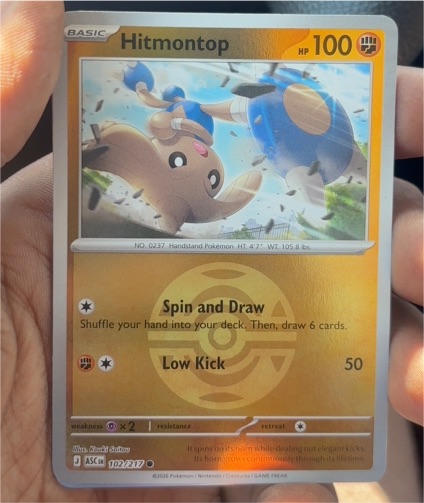 2026 Ascended Heroes #102 Hitmontop — front