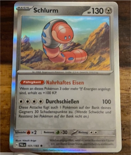 2023 Pokémon TCG Paldea Evolved #151 Schlurm — front