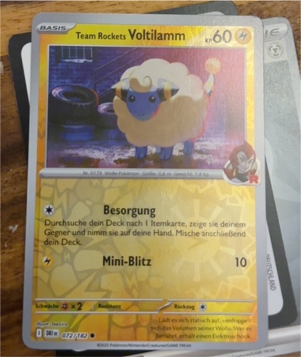 2025 Pokémon SV10: Destined Rivals #072 Voltilamm — front