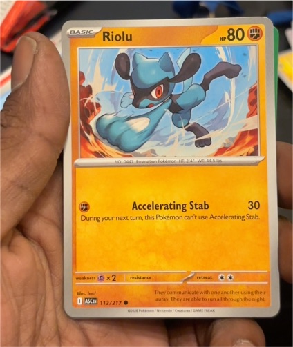 2026 Pokémon Ascended Heroes #112 Riolu — front