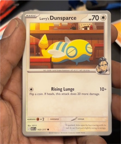 2026 Pokémon Ascended Heroes #163 Larry's Dunsparce — front