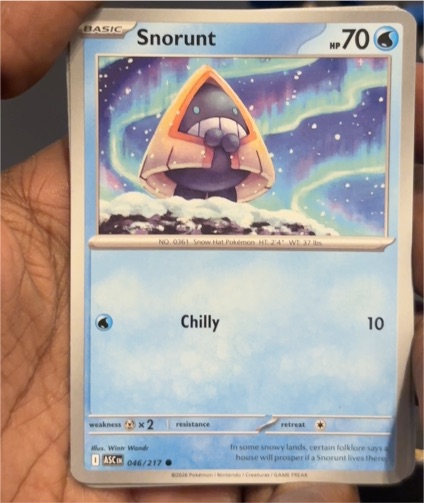 2026 Pokémon Ascended Heroes #046 Snorunt — front