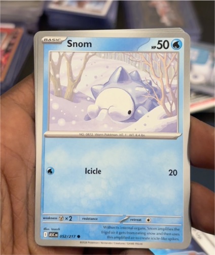 2026 Pokémon Ascended Heroes #052 Snom — front