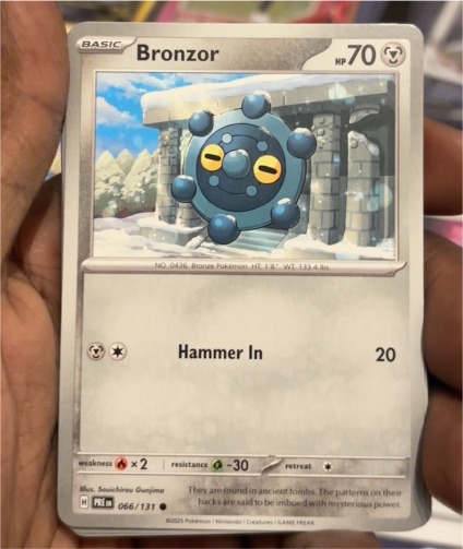 2016 Pokémon Prismatic Evolutions #066 Bronzor — front