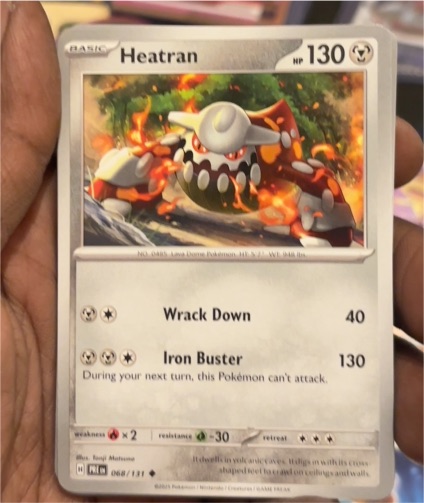 2016 Pokémon Prismatic Evolutions #068 Heatran — front