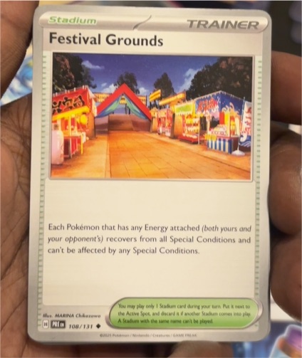 2023 Pokémon Scarlet & Violet Prismatic Evolutions #108 Festival Grounds — front