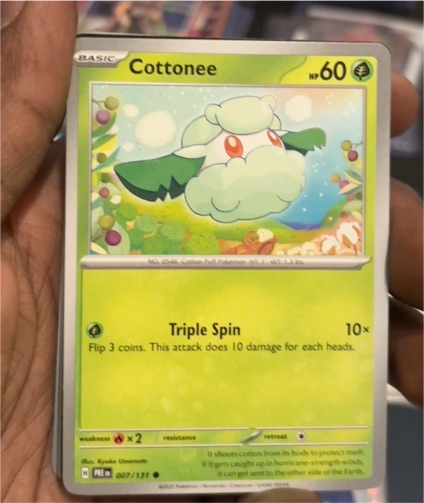 2025 Pokémon TCG Prismatic Evolutions #007 Cottonee — front