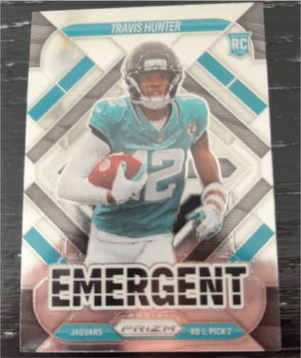 2025 Panini Prizm Emergent #12 Travis Hunter — front