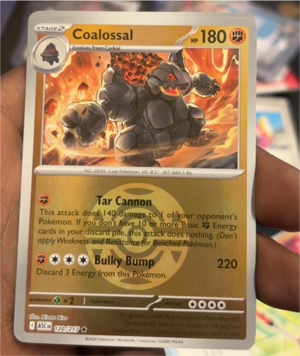 2026 Pokémon Ascended Heroes #120 Coalossal — front