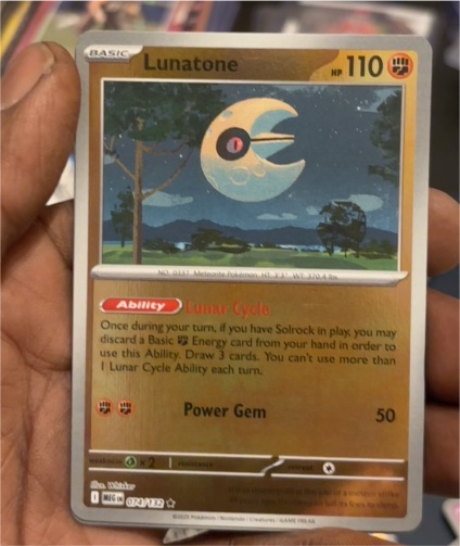 2025 Pokémon MEG #074 Lunatone — front